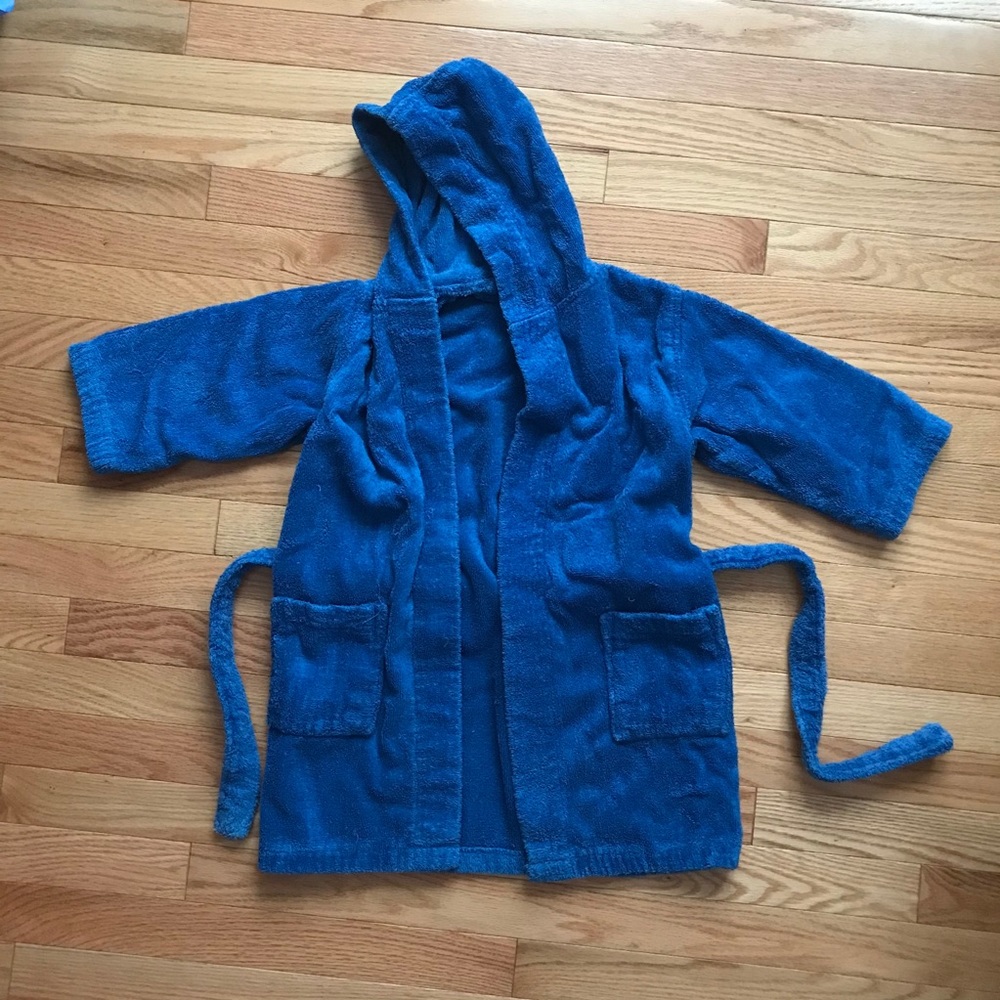 Child terry cloth bathrobe